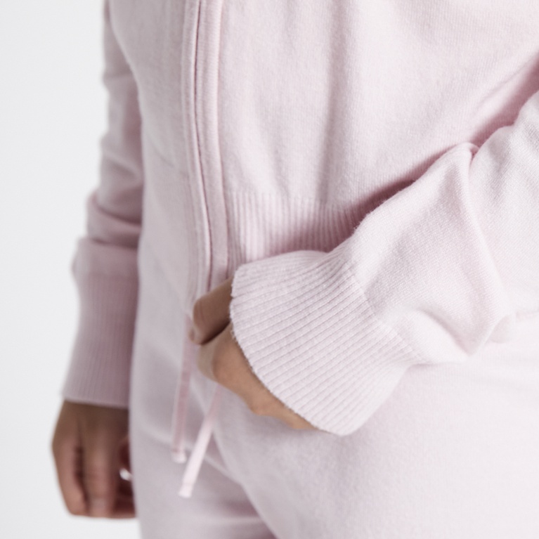 Knit zip hoodie "Jennifer star"